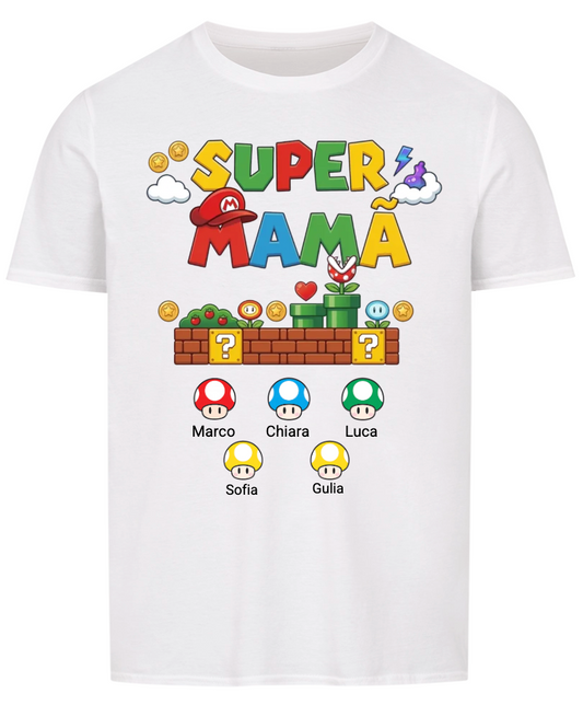 Camiseta Super Mama Personalizable