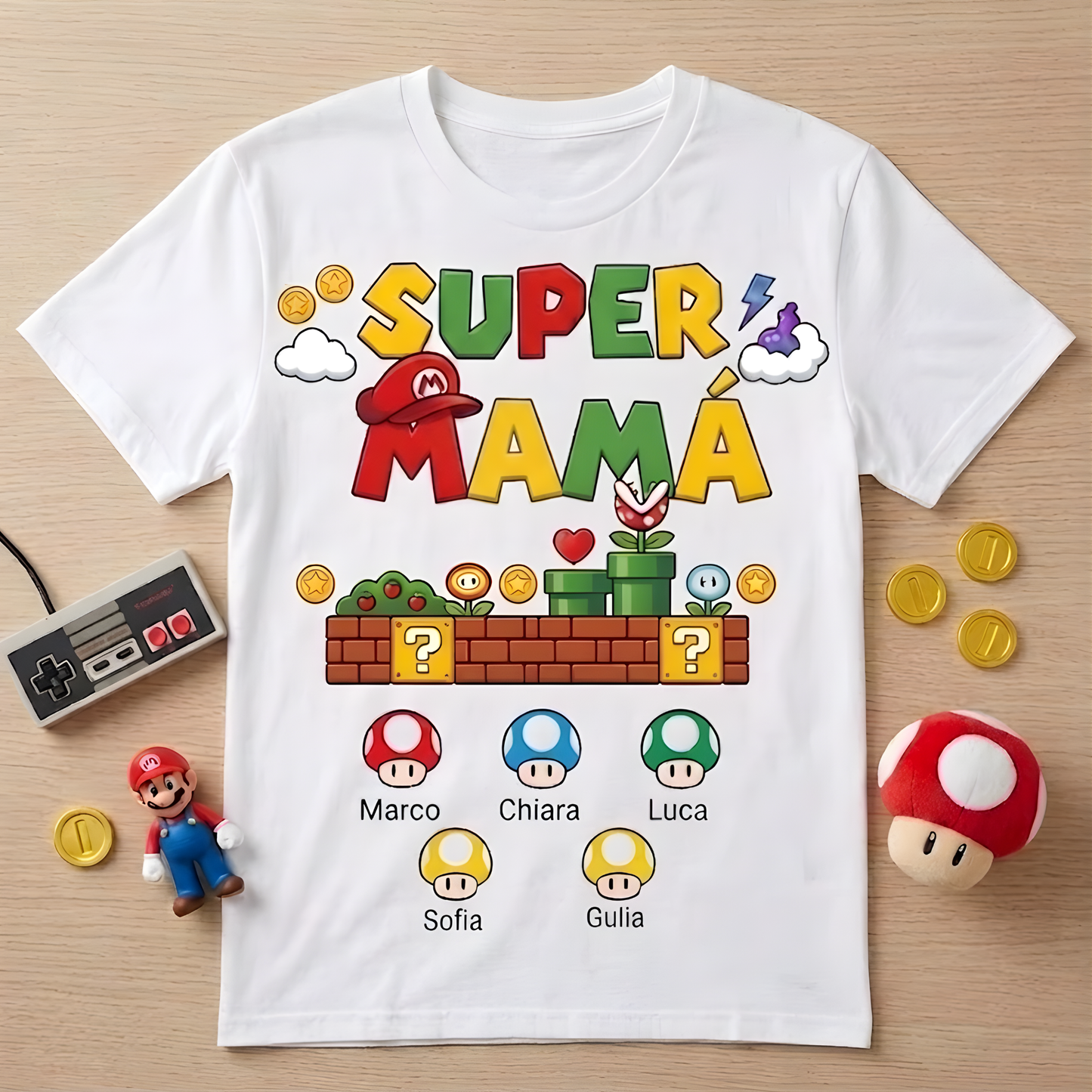 Camiseta Super Mama Personalizable