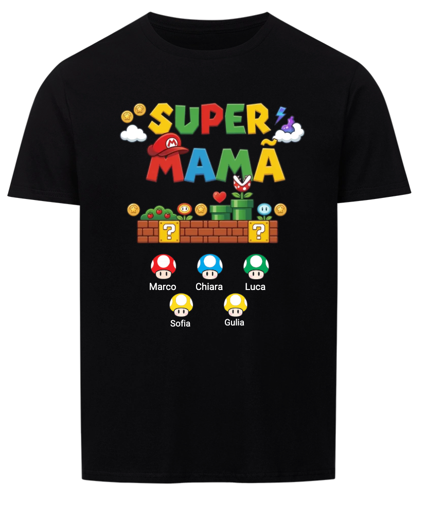Camiseta Super Mama Personalizable